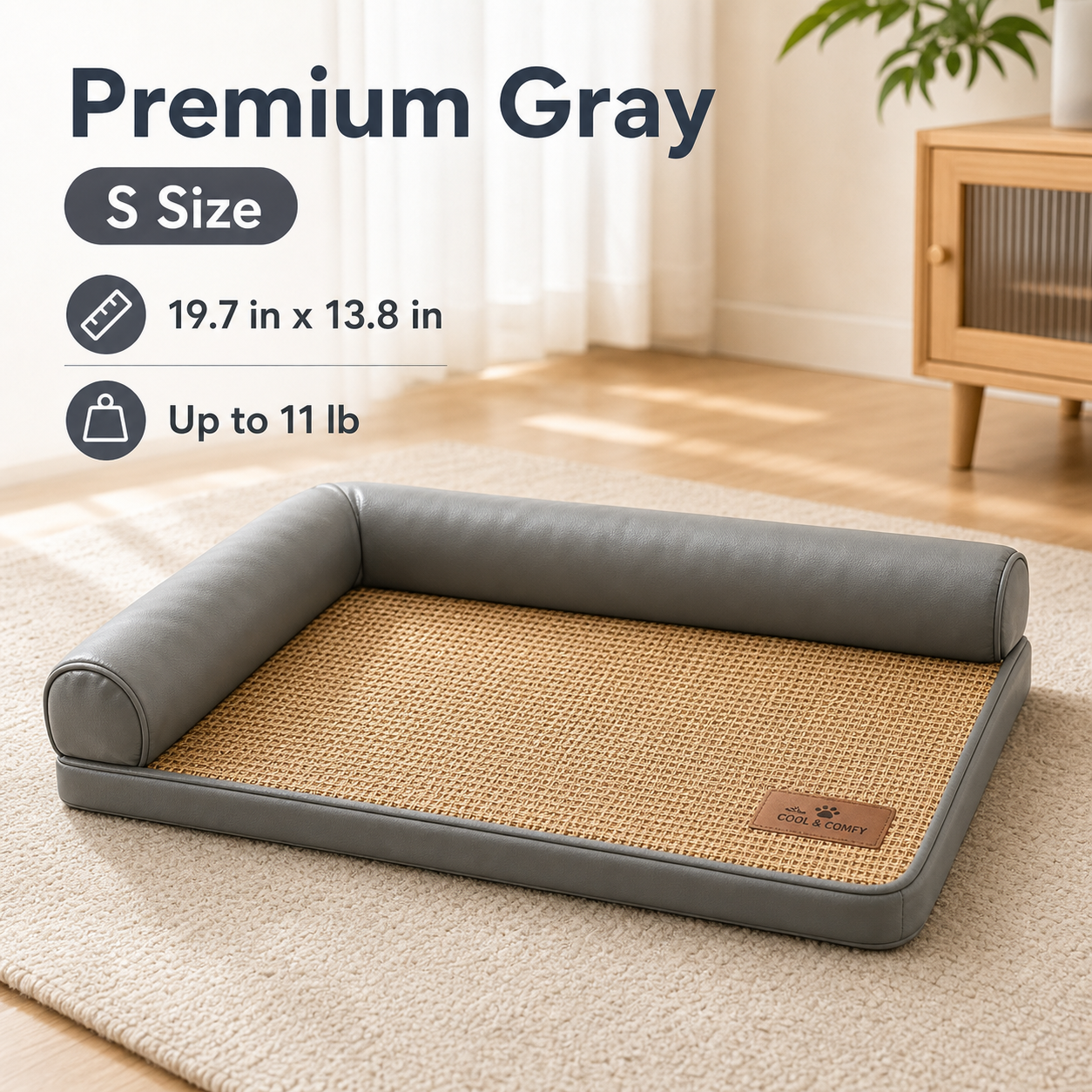 Premium washable pet bed placeholder image