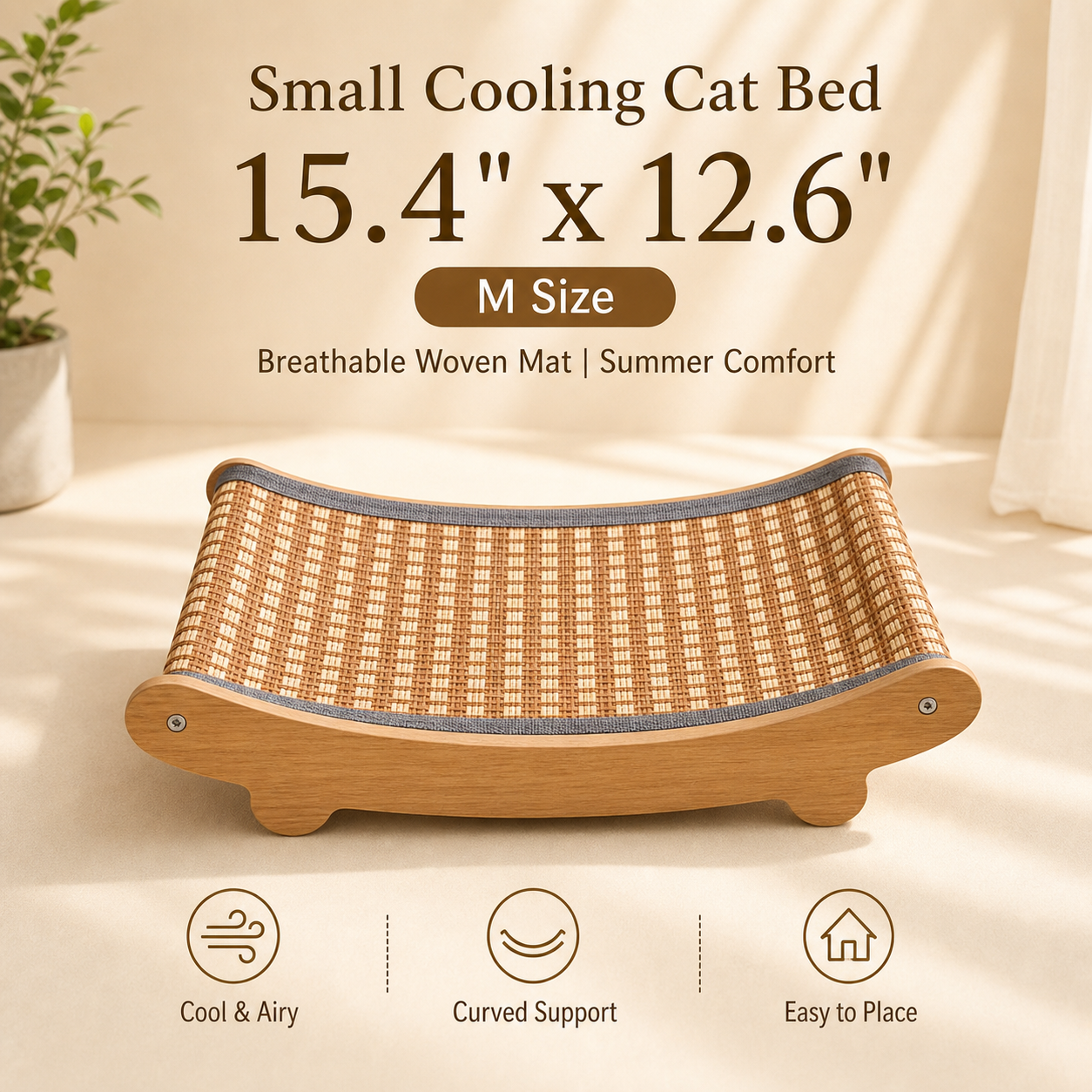 Premium washable pet bed placeholder image
